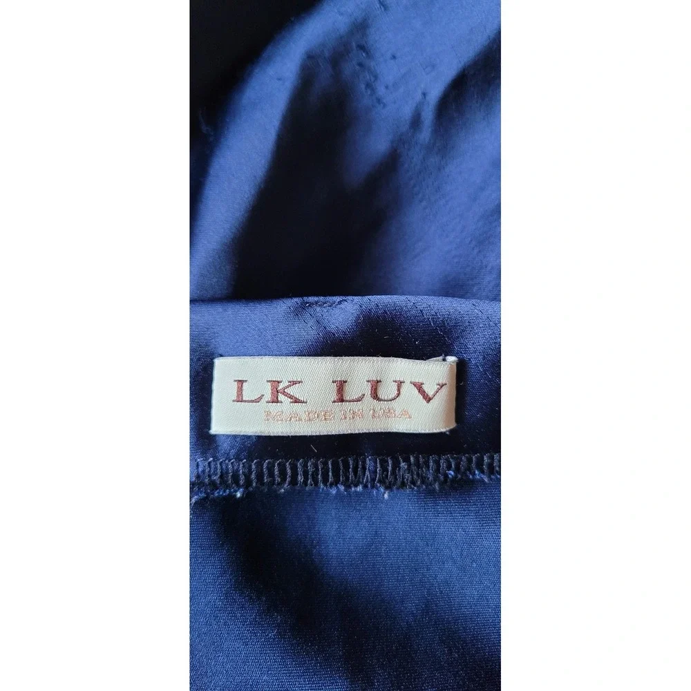 LK LUV Skirt Women S Navy Blue Solid Midi Straight Pencil Maxi Long Wrap